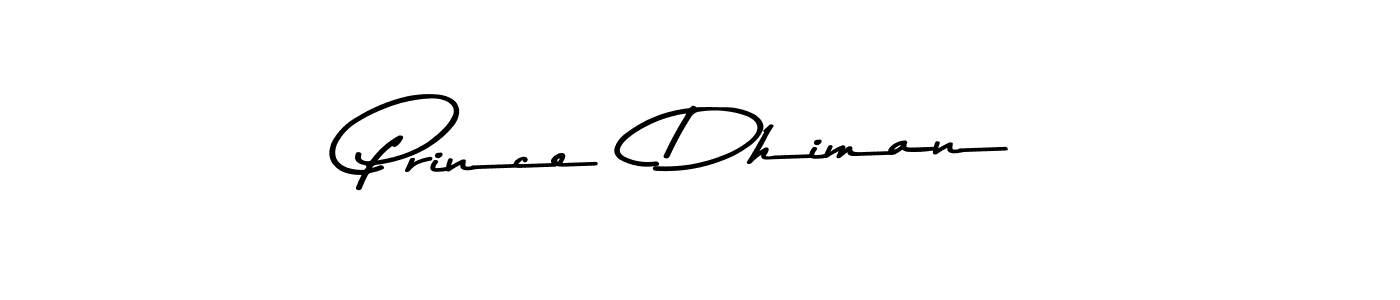 Prince  Dhiman stylish signature style. Best Handwritten Sign (Asem Kandis PERSONAL USE) for my name. Handwritten Signature Collection Ideas for my name Prince  Dhiman. Prince  Dhiman signature style 9 images and pictures png