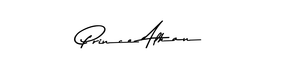 How to make Prince Alhan name signature. Use Asem Kandis PERSONAL USE style for creating short signs online. This is the latest handwritten sign. Prince Alhan signature style 9 images and pictures png