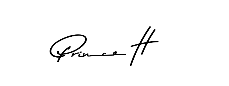 How to make Prince H name signature. Use Asem Kandis PERSONAL USE style for creating short signs online. This is the latest handwritten sign. Prince H signature style 9 images and pictures png