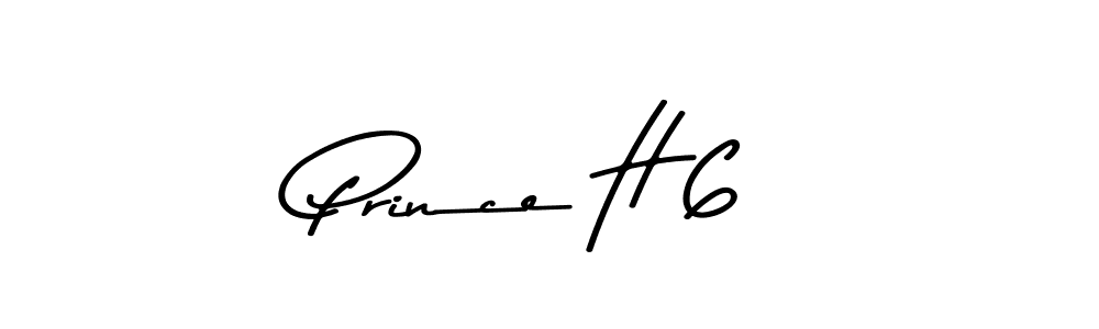 How to make Prince H 6 name signature. Use Asem Kandis PERSONAL USE style for creating short signs online. This is the latest handwritten sign. Prince H 6 signature style 9 images and pictures png