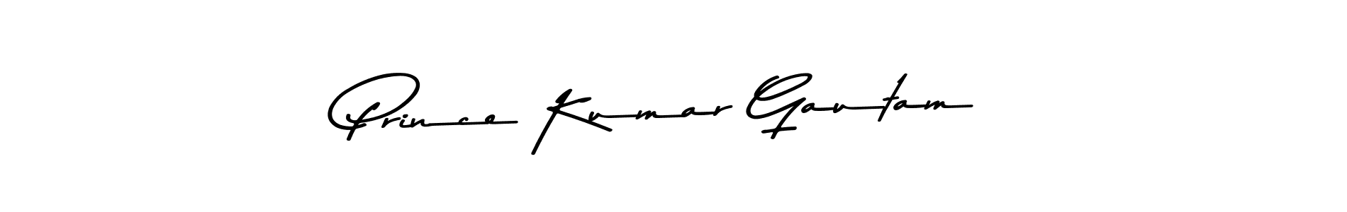 Design your own signature with our free online signature maker. With this signature software, you can create a handwritten (Asem Kandis PERSONAL USE) signature for name Prince Kumar Gautam. Prince Kumar Gautam signature style 9 images and pictures png