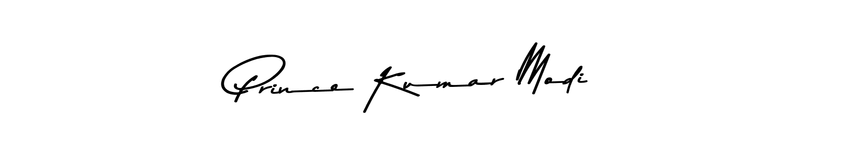 Create a beautiful signature design for name Prince Kumar Modi. With this signature (Asem Kandis PERSONAL USE) fonts, you can make a handwritten signature for free. Prince Kumar Modi signature style 9 images and pictures png