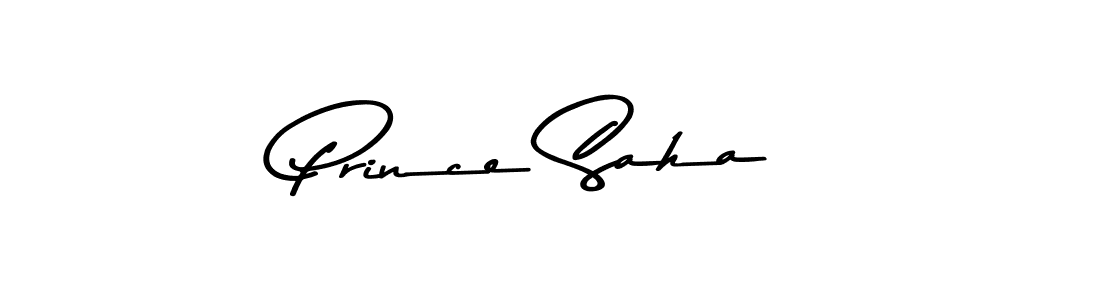 How to make Prince Saha name signature. Use Asem Kandis PERSONAL USE style for creating short signs online. This is the latest handwritten sign. Prince Saha signature style 9 images and pictures png