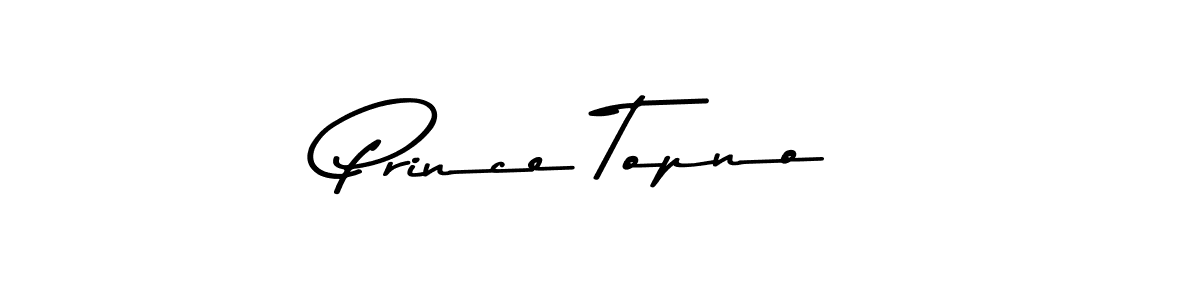 Design your own signature with our free online signature maker. With this signature software, you can create a handwritten (Asem Kandis PERSONAL USE) signature for name Prince Topno. Prince Topno signature style 9 images and pictures png