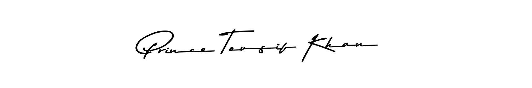 Design your own signature with our free online signature maker. With this signature software, you can create a handwritten (Asem Kandis PERSONAL USE) signature for name Prince Tousif Khan. Prince Tousif Khan signature style 9 images and pictures png