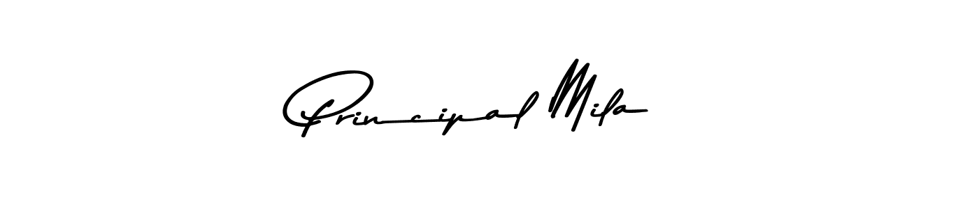 How to make Principal Mila signature? Asem Kandis PERSONAL USE is a professional autograph style. Create handwritten signature for Principal Mila name. Principal Mila signature style 9 images and pictures png