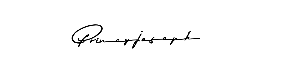 Design your own signature with our free online signature maker. With this signature software, you can create a handwritten (Asem Kandis PERSONAL USE) signature for name Princyjoseph. Princyjoseph signature style 9 images and pictures png