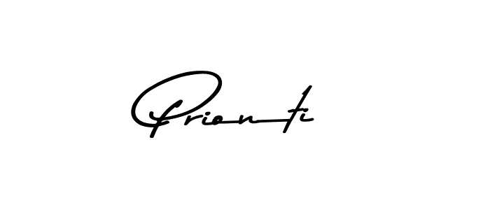How to make Prionti name signature. Use Asem Kandis PERSONAL USE style for creating short signs online. This is the latest handwritten sign. Prionti signature style 9 images and pictures png