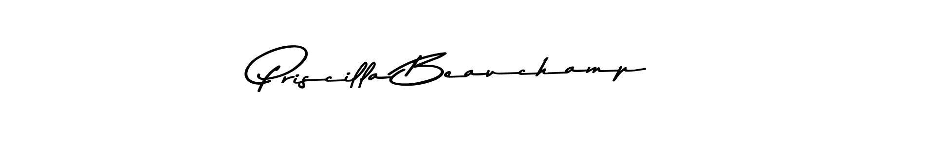 Also You can easily find your signature by using the search form. We will create Priscilla Beauchamp name handwritten signature images for you free of cost using Asem Kandis PERSONAL USE sign style. Priscilla Beauchamp signature style 9 images and pictures png