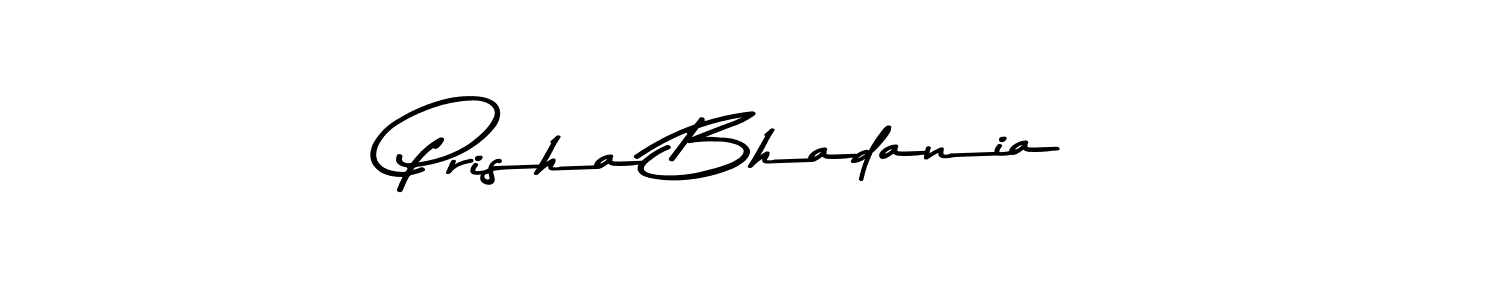 Here are the top 10 professional signature styles for the name Prisha Bhadania. These are the best autograph styles you can use for your name. Prisha Bhadania signature style 9 images and pictures png