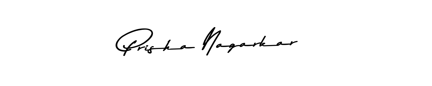 This is the best signature style for the Prisha Nagarkar name. Also you like these signature font (Asem Kandis PERSONAL USE). Mix name signature. Prisha Nagarkar signature style 9 images and pictures png