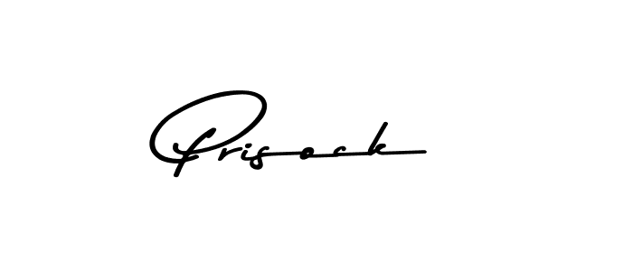Design your own signature with our free online signature maker. With this signature software, you can create a handwritten (Asem Kandis PERSONAL USE) signature for name Prisock. Prisock signature style 9 images and pictures png