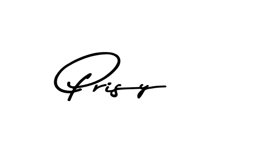 Make a beautiful signature design for name Prisy. With this signature (Asem Kandis PERSONAL USE) style, you can create a handwritten signature for free. Prisy signature style 9 images and pictures png