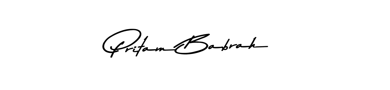 Asem Kandis PERSONAL USE is a professional signature style that is perfect for those who want to add a touch of class to their signature. It is also a great choice for those who want to make their signature more unique. Get Pritam Babrah name to fancy signature for free. Pritam Babrah signature style 9 images and pictures png