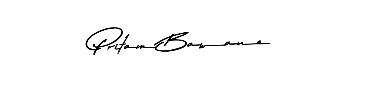 The best way (Asem Kandis PERSONAL USE) to make a short signature is to pick only two or three words in your name. The name Pritam Bawane include a total of six letters. For converting this name. Pritam Bawane signature style 9 images and pictures png