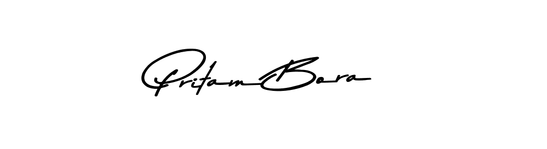 Design your own signature with our free online signature maker. With this signature software, you can create a handwritten (Asem Kandis PERSONAL USE) signature for name Pritam Bora. Pritam Bora signature style 9 images and pictures png