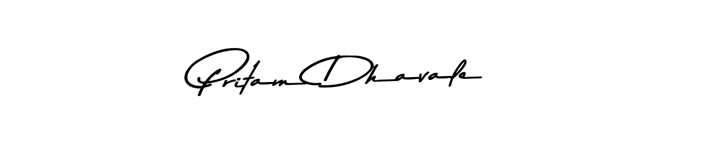 Design your own signature with our free online signature maker. With this signature software, you can create a handwritten (Asem Kandis PERSONAL USE) signature for name Pritam Dhavale. Pritam Dhavale signature style 9 images and pictures png
