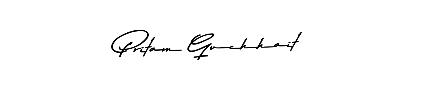 Use a signature maker to create a handwritten signature online. With this signature software, you can design (Asem Kandis PERSONAL USE) your own signature for name Pritam Guchhait. Pritam Guchhait signature style 9 images and pictures png