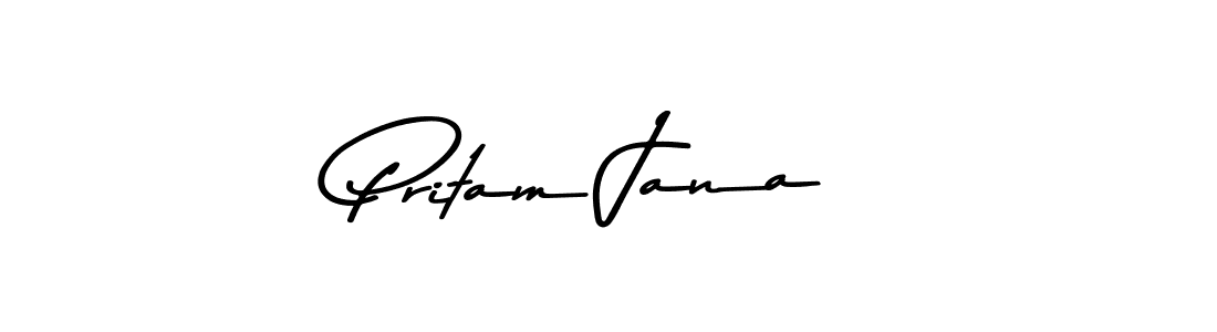 How to make Pritam Jana signature? Asem Kandis PERSONAL USE is a professional autograph style. Create handwritten signature for Pritam Jana name. Pritam Jana signature style 9 images and pictures png