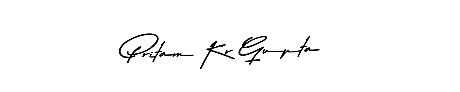 The best way (Asem Kandis PERSONAL USE) to make a short signature is to pick only two or three words in your name. The name Pritam Kr Gupta include a total of six letters. For converting this name. Pritam Kr Gupta signature style 9 images and pictures png