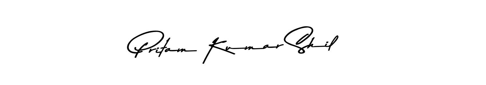 Design your own signature with our free online signature maker. With this signature software, you can create a handwritten (Asem Kandis PERSONAL USE) signature for name Pritam Kumar Shil. Pritam Kumar Shil signature style 9 images and pictures png