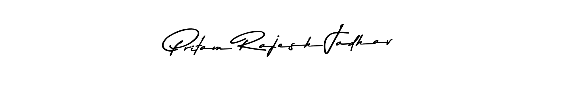 Design your own signature with our free online signature maker. With this signature software, you can create a handwritten (Asem Kandis PERSONAL USE) signature for name Pritam Rajesh Jadhav. Pritam Rajesh Jadhav signature style 9 images and pictures png