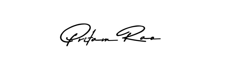 Design your own signature with our free online signature maker. With this signature software, you can create a handwritten (Asem Kandis PERSONAL USE) signature for name Pritam Rao. Pritam Rao signature style 9 images and pictures png