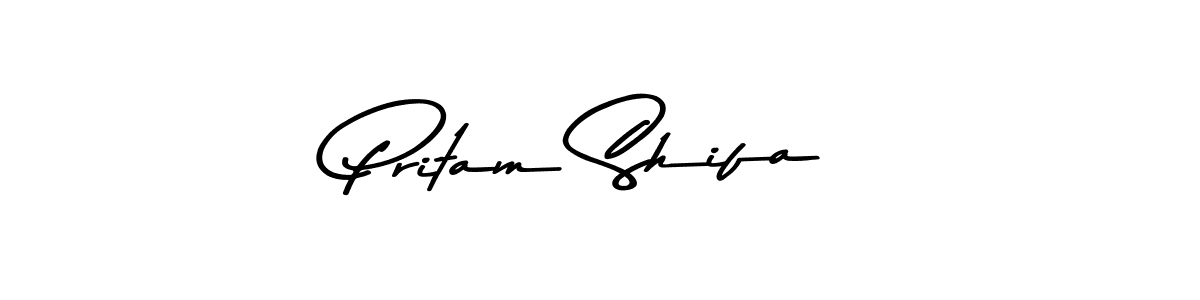 This is the best signature style for the Pritam Shifa name. Also you like these signature font (Asem Kandis PERSONAL USE). Mix name signature. Pritam Shifa signature style 9 images and pictures png