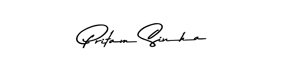 Asem Kandis PERSONAL USE is a professional signature style that is perfect for those who want to add a touch of class to their signature. It is also a great choice for those who want to make their signature more unique. Get Pritam Sinha name to fancy signature for free. Pritam Sinha signature style 9 images and pictures png