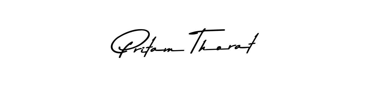 How to make Pritam Thorat signature? Asem Kandis PERSONAL USE is a professional autograph style. Create handwritten signature for Pritam Thorat name. Pritam Thorat signature style 9 images and pictures png