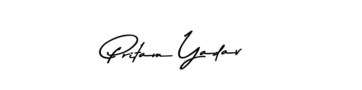 Pritam Yadav stylish signature style. Best Handwritten Sign (Asem Kandis PERSONAL USE) for my name. Handwritten Signature Collection Ideas for my name Pritam Yadav. Pritam Yadav signature style 9 images and pictures png