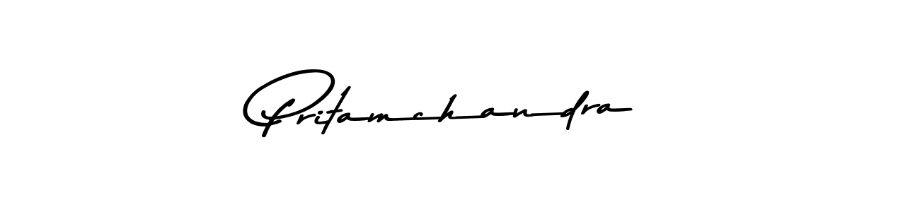 How to make Pritamchandra name signature. Use Asem Kandis PERSONAL USE style for creating short signs online. This is the latest handwritten sign. Pritamchandra signature style 9 images and pictures png