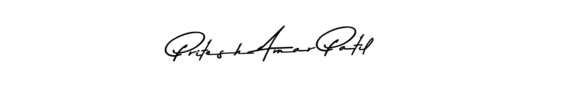 Pritesh Amar Patil stylish signature style. Best Handwritten Sign (Asem Kandis PERSONAL USE) for my name. Handwritten Signature Collection Ideas for my name Pritesh Amar Patil. Pritesh Amar Patil signature style 9 images and pictures png