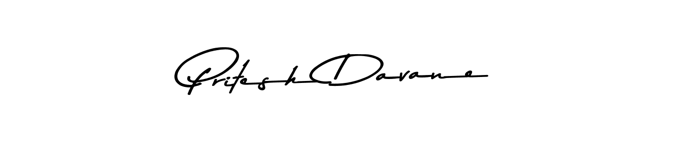 Asem Kandis PERSONAL USE is a professional signature style that is perfect for those who want to add a touch of class to their signature. It is also a great choice for those who want to make their signature more unique. Get Pritesh Davane name to fancy signature for free. Pritesh Davane signature style 9 images and pictures png