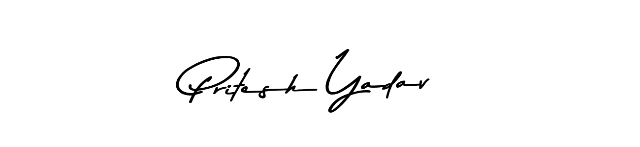 Design your own signature with our free online signature maker. With this signature software, you can create a handwritten (Asem Kandis PERSONAL USE) signature for name Pritesh Yadav. Pritesh Yadav signature style 9 images and pictures png