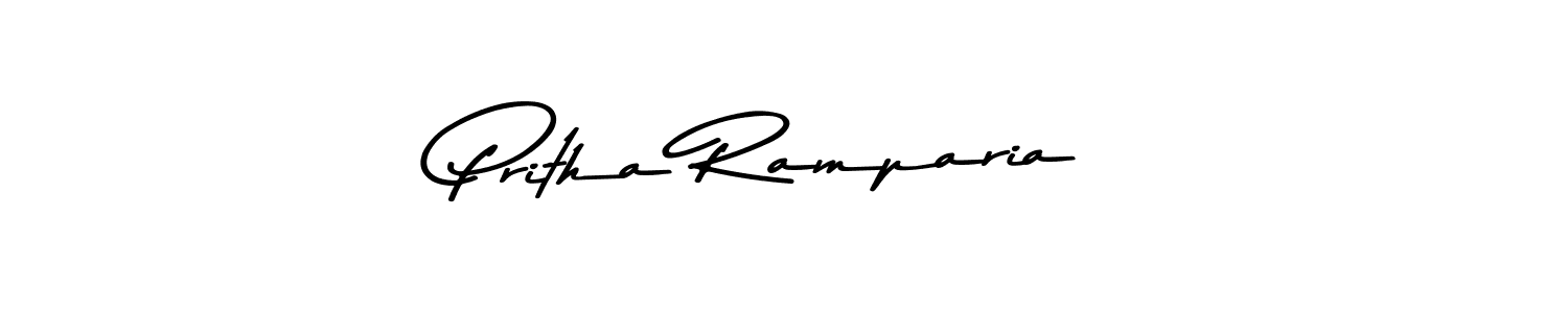 Make a short Pritha Ramparia signature style. Manage your documents anywhere anytime using Asem Kandis PERSONAL USE. Create and add eSignatures, submit forms, share and send files easily. Pritha Ramparia signature style 9 images and pictures png