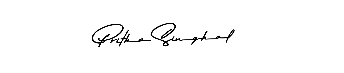 Make a beautiful signature design for name Pritha Singhal. Use this online signature maker to create a handwritten signature for free. Pritha Singhal signature style 9 images and pictures png