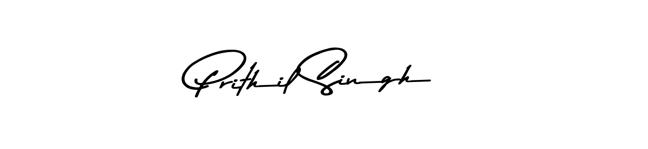 Design your own signature with our free online signature maker. With this signature software, you can create a handwritten (Asem Kandis PERSONAL USE) signature for name Prithil Singh. Prithil Singh signature style 9 images and pictures png