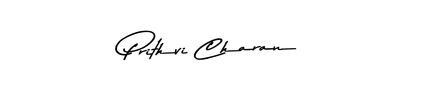 Make a beautiful signature design for name Prithvi Charan. With this signature (Asem Kandis PERSONAL USE) style, you can create a handwritten signature for free. Prithvi Charan signature style 9 images and pictures png