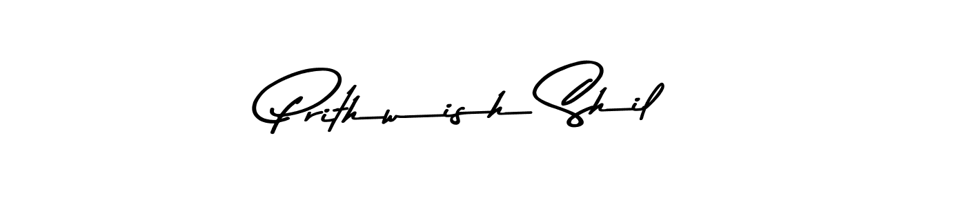 Make a beautiful signature design for name Prithwish Shil. With this signature (Asem Kandis PERSONAL USE) style, you can create a handwritten signature for free. Prithwish Shil signature style 9 images and pictures png