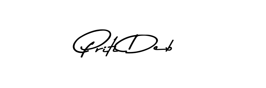 How to make Priti Deb signature? Asem Kandis PERSONAL USE is a professional autograph style. Create handwritten signature for Priti Deb name. Priti Deb signature style 9 images and pictures png