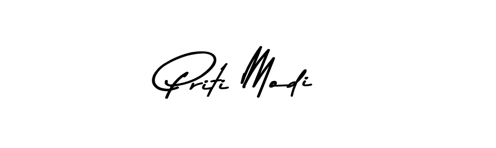 Create a beautiful signature design for name Priti Modi. With this signature (Asem Kandis PERSONAL USE) fonts, you can make a handwritten signature for free. Priti Modi signature style 9 images and pictures png