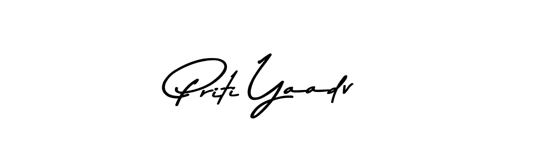 Similarly Asem Kandis PERSONAL USE is the best handwritten signature design. Signature creator online .You can use it as an online autograph creator for name Priti Yaadv. Priti Yaadv signature style 9 images and pictures png