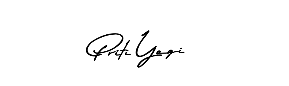 Use a signature maker to create a handwritten signature online. With this signature software, you can design (Asem Kandis PERSONAL USE) your own signature for name Priti Yogi. Priti Yogi signature style 9 images and pictures png