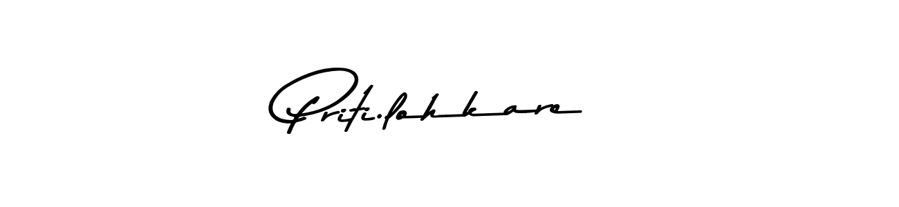 Similarly Asem Kandis PERSONAL USE is the best handwritten signature design. Signature creator online .You can use it as an online autograph creator for name Priti.lohkare. Priti.lohkare signature style 9 images and pictures png