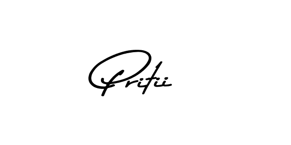 Create a beautiful signature design for name Pritii. With this signature (Asem Kandis PERSONAL USE) fonts, you can make a handwritten signature for free. Pritii signature style 9 images and pictures png