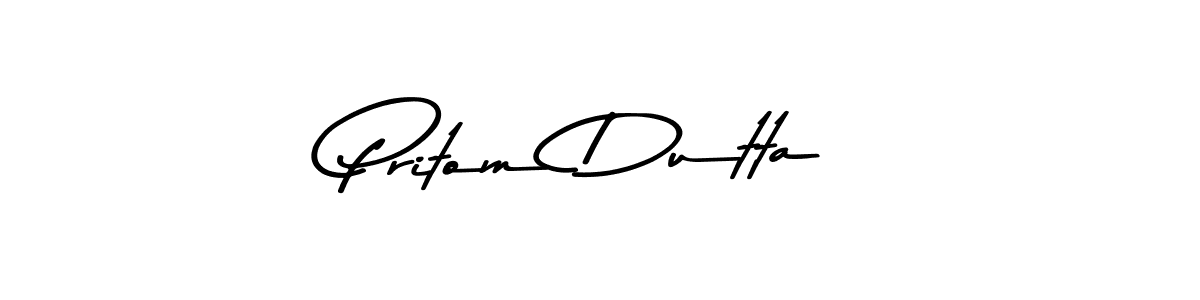 Use a signature maker to create a handwritten signature online. With this signature software, you can design (Asem Kandis PERSONAL USE) your own signature for name Pritom Dutta. Pritom Dutta signature style 9 images and pictures png