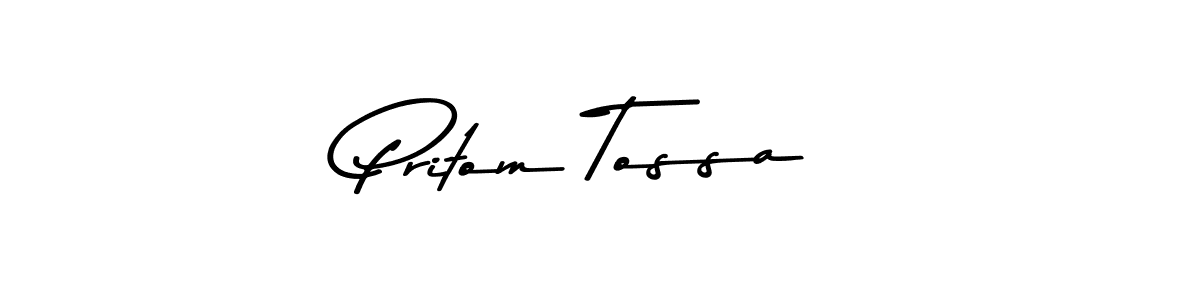 Design your own signature with our free online signature maker. With this signature software, you can create a handwritten (Asem Kandis PERSONAL USE) signature for name Pritom Tossa. Pritom Tossa signature style 9 images and pictures png