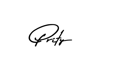 Make a beautiful signature design for name Prity. With this signature (Asem Kandis PERSONAL USE) style, you can create a handwritten signature for free. Prity signature style 9 images and pictures png