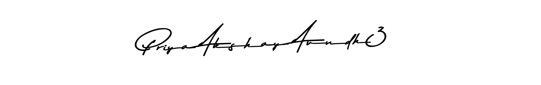 Create a beautiful signature design for name Priya Akshay Aundh3. With this signature (Asem Kandis PERSONAL USE) fonts, you can make a handwritten signature for free. Priya Akshay Aundh3 signature style 9 images and pictures png